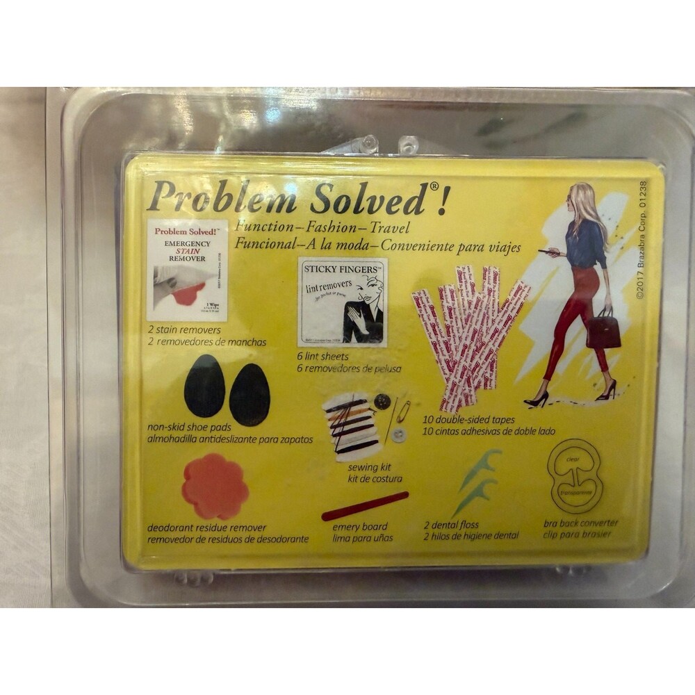 Brazabra Travel Kit Problem Solved 25 Pc For Women Clothing Emergency Sewing